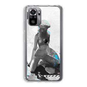 CaseCompany I will not feel a thing: Xiaomi Redmi Note 10S Transparant Hoesje