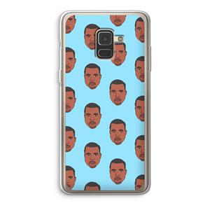 CaseCompany Kanye Call Me℃: Samsung Galaxy A8 (2018) Transparant Hoesje