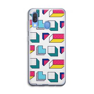 CaseCompany 8-bit N°7: Samsung Galaxy A40 Transparant Hoesje