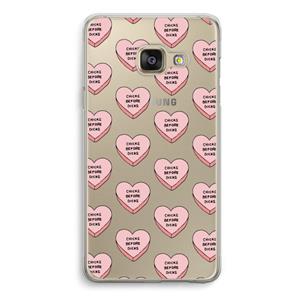 CaseCompany Chicks before dicks: Samsung A3 (2017) Transparant Hoesje