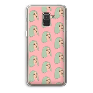 CaseCompany King Kylie: Samsung Galaxy A8 (2018) Transparant Hoesje