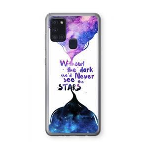 CaseCompany Stars quote: Samsung Galaxy A21s Transparant Hoesje