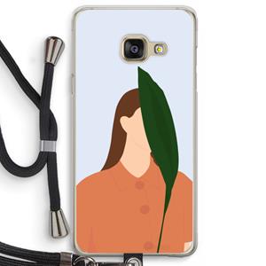 CaseCompany Leaf: Samsung Galaxy A3 (2016) Transparant Hoesje met koord