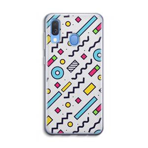 CaseCompany 8-bit N°8: Samsung Galaxy A40 Transparant Hoesje