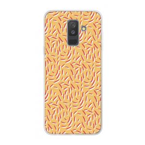 CaseCompany Camouflage: Samsung Galaxy A6 Plus (2018) Transparant Hoesje