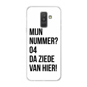 CaseCompany Da ziede van hier: Samsung Galaxy A6 Plus (2018) Transparant Hoesje