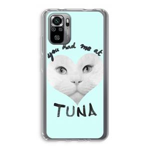 CaseCompany You had me at tuna: Xiaomi Redmi Note 10S Transparant Hoesje
