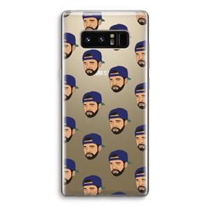 CaseCompany Drake Away: Samsung Galaxy Note 8 Transparant Hoesje