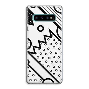 CaseCompany Pop Art #4: Samsung Galaxy S10 Plus Transparant Hoesje