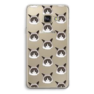 CaseCompany It's a Purrr Case: Samsung A3 (2017) Transparant Hoesje