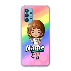 CaseCompany Chibi Maker vrouw: Samsung Galaxy A32 4G Transparant Hoesje