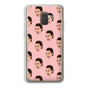 CaseCompany Ugly Cry Call: Samsung Galaxy A8 (2018) Transparant Hoesje