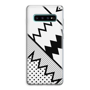 CaseCompany Pop Art #5: Samsung Galaxy S10 Plus Transparant Hoesje