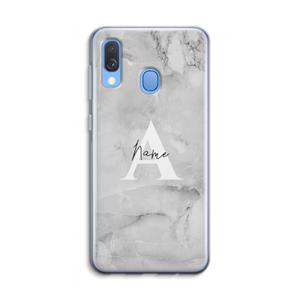 CaseCompany Ivory Marble: Samsung Galaxy A40 Transparant Hoesje