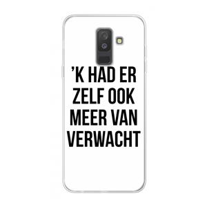 CaseCompany Meer verwacht: Samsung Galaxy A6 Plus (2018) Transparant Hoesje