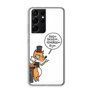 CaseCompany Geen Gezeik: Samsung Galaxy S21 Ultra Transparant Hoesje