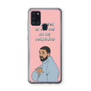 CaseCompany Hotline bling: Samsung Galaxy A21s Transparant Hoesje