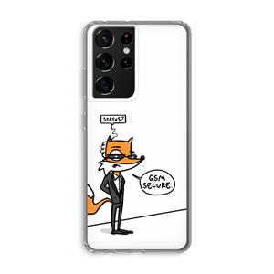 CaseCompany GSM secure: Samsung Galaxy S21 Ultra Transparant Hoesje