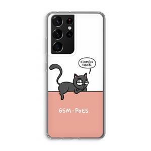 CaseCompany GSM poes: Samsung Galaxy S21 Ultra Transparant Hoesje