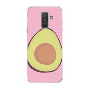 CaseCompany Avocado: Samsung Galaxy A6 Plus (2018) Transparant Hoesje