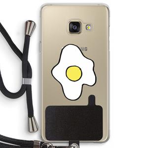 CaseCompany Spiegelei: Samsung Galaxy A3 (2016) Transparant Hoesje met koord
