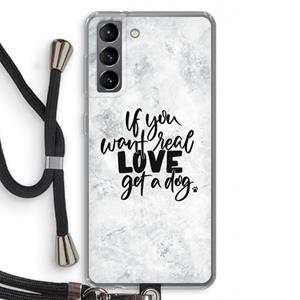 CaseCompany Partner in crime: Samsung Galaxy S21 Transparant Hoesje met koord