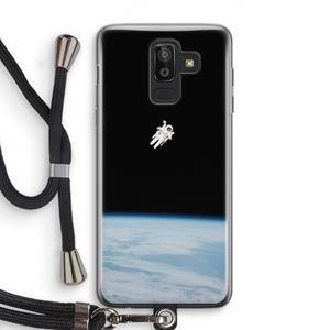 CaseCompany Alone in Space: Samsung Galaxy J8 (2018) Transparant Hoesje met koord