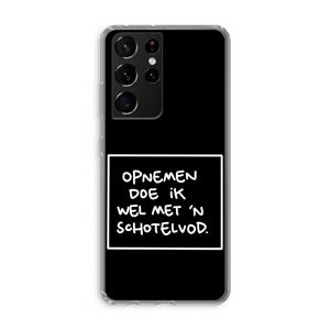 CaseCompany Schotelvod: Samsung Galaxy S21 Ultra Transparant Hoesje