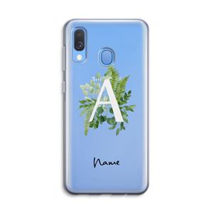 CaseCompany Green Brush: Samsung Galaxy A40 Transparant Hoesje