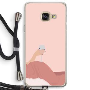 CaseCompany Wine: Samsung Galaxy A3 (2016) Transparant Hoesje met koord