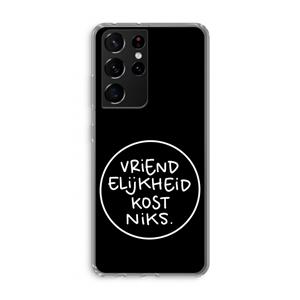 CaseCompany Vriendelijkheid: Samsung Galaxy S21 Ultra Transparant Hoesje