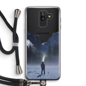 CaseCompany Wanderlust: Samsung Galaxy J8 (2018) Transparant Hoesje met koord