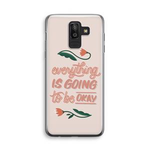 CaseCompany Optimistic flower girl: Samsung Galaxy J8 (2018) Transparant Hoesje