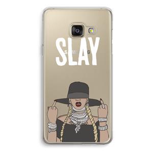 CaseCompany Slay All Day: Samsung A3 (2017) Transparant Hoesje