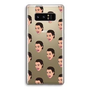 CaseCompany Ugly Cry Call: Samsung Galaxy Note 8 Transparant Hoesje