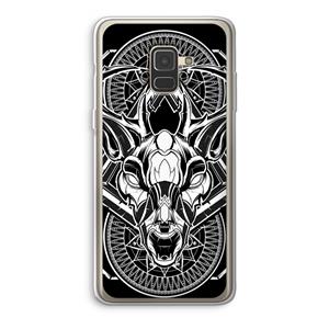CaseCompany Oh Deer: Samsung Galaxy A8 (2018) Transparant Hoesje