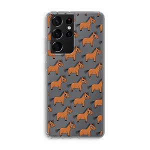 CaseCompany Pony: Samsung Galaxy S21 Ultra Transparant Hoesje