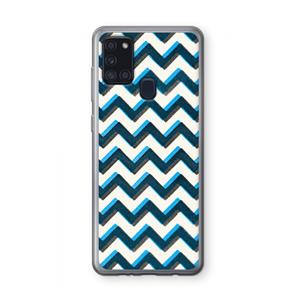 CaseCompany Onderbroken lijn: Samsung Galaxy A21s Transparant Hoesje