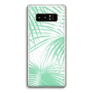 CaseCompany Palmbladeren: Samsung Galaxy Note 8 Transparant Hoesje