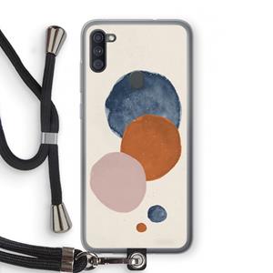 CaseCompany Geo #4: Samsung Galaxy A11 Transparant Hoesje met koord