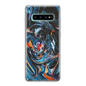 CaseCompany Black Unicorn: Samsung Galaxy S10 Plus Transparant Hoesje