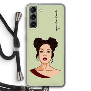 CaseCompany Pop-Art Creator: Samsung Galaxy S21 Transparant Hoesje met koord