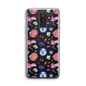 CaseCompany Bloemetjes: Samsung Galaxy J8 (2018) Transparant Hoesje