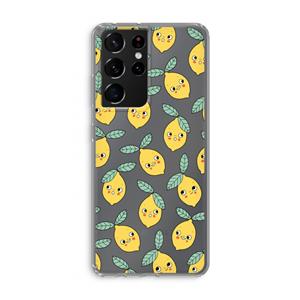 CaseCompany Citroenen: Samsung Galaxy S21 Ultra Transparant Hoesje