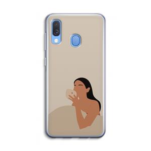 CaseCompany Fresh coffee: Samsung Galaxy A40 Transparant Hoesje