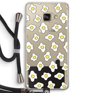 CaseCompany Spiegeleitjes: Samsung Galaxy A3 (2016) Transparant Hoesje met koord