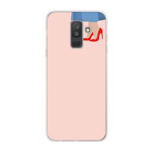 CaseCompany High heels: Samsung Galaxy A6 Plus (2018) Transparant Hoesje