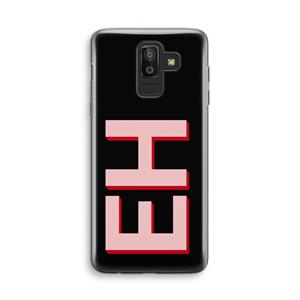 CaseCompany Monogram: Samsung Galaxy J8 (2018) Transparant Hoesje
