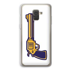 CaseCompany Pew Pew Pew: Samsung Galaxy A8 (2018) Transparant Hoesje