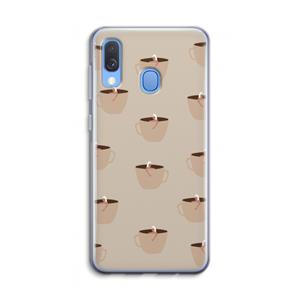 CaseCompany Morning coffee: Samsung Galaxy A40 Transparant Hoesje